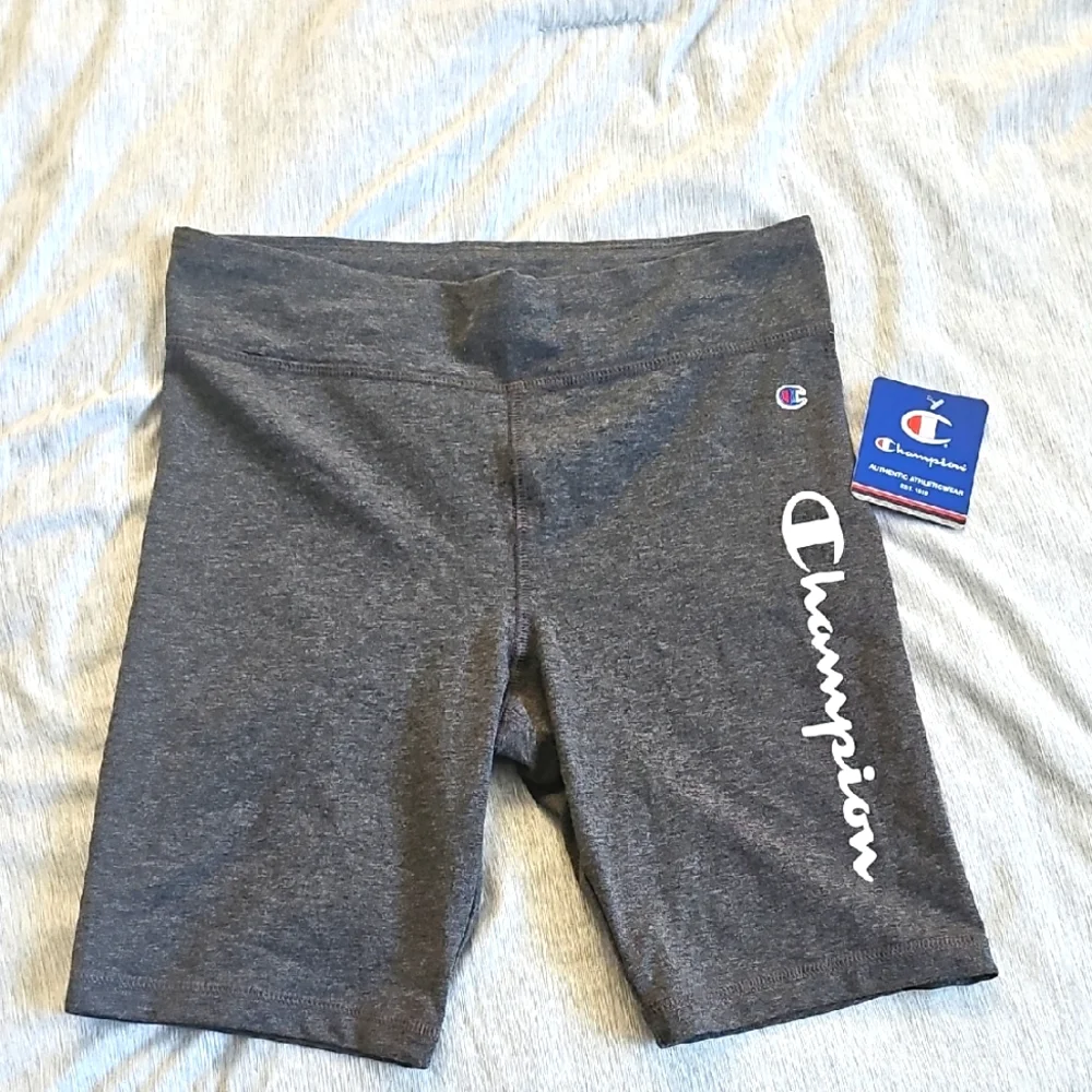 NWT Champion Dark Gray Biker Shorts (Girls)